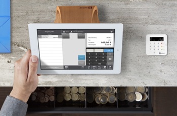 SumUp-kassesystem med tablet og kortlæser SumUp kassesystem med tablet og kortlæser