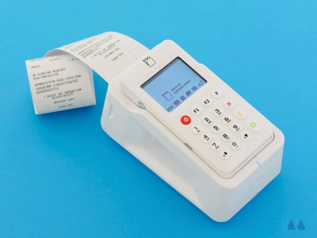 myPOS Go Combo i sin printer-dock