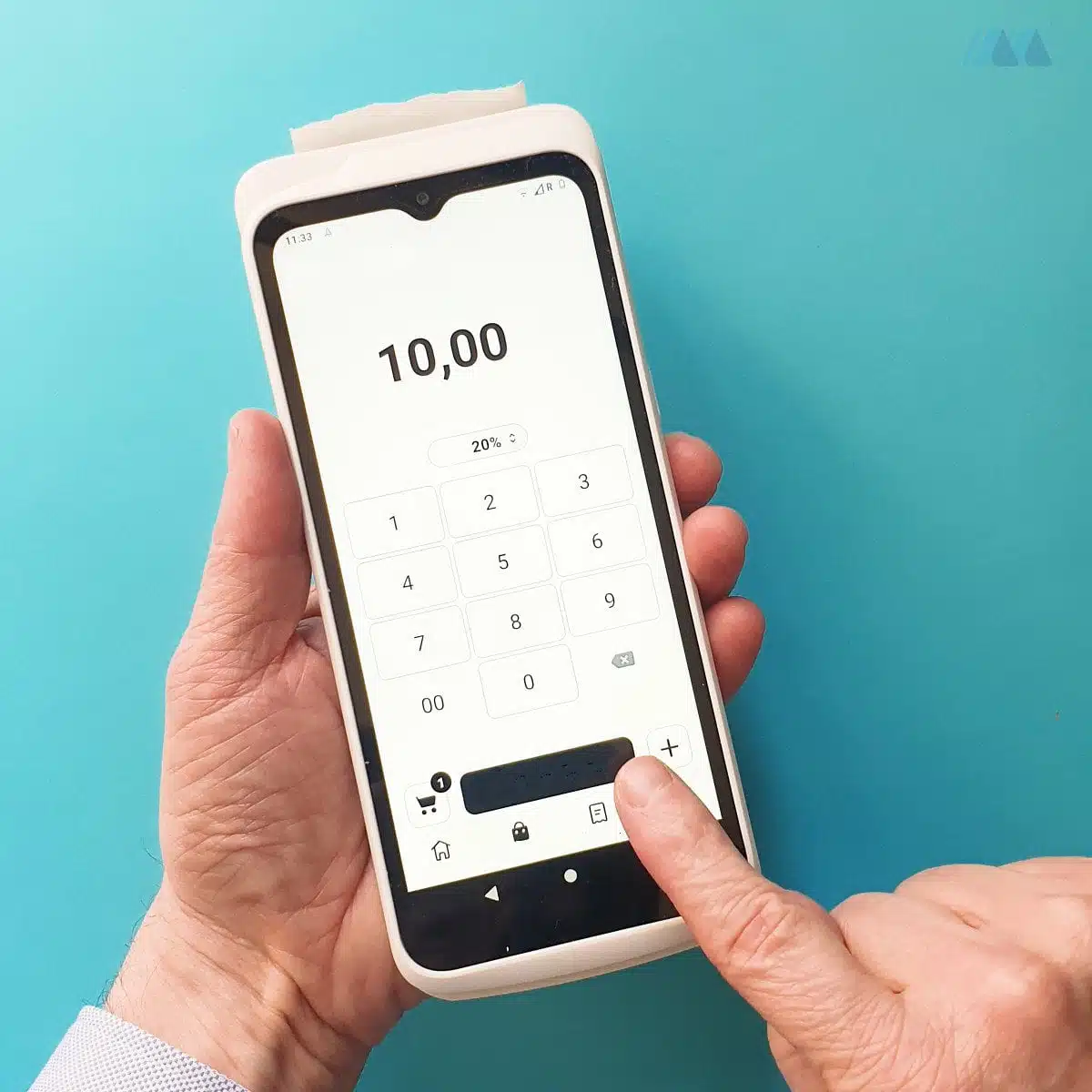 SumUp Terminal ser smart ud i hånden